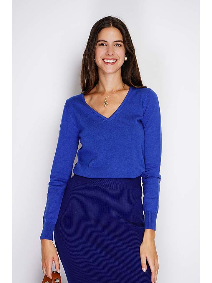 William de Faye Sweter w kolorze niebieskim rozmiar: 36