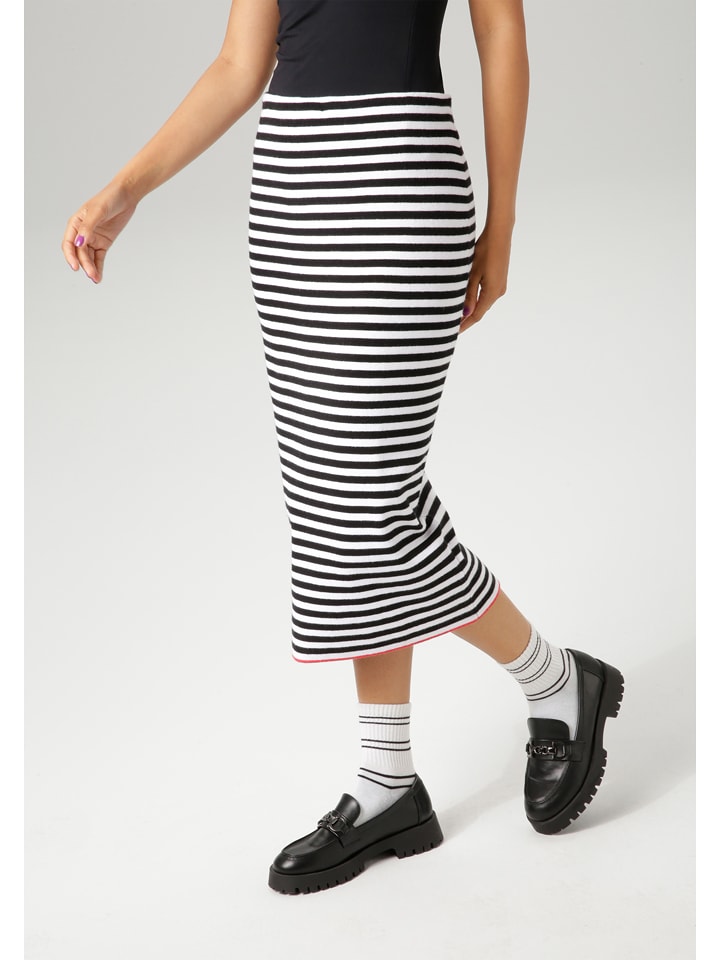 Aniston Spódnica w kolorze czarno-białym rozmiar: 48