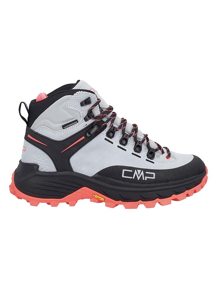 cmp Skórzane botki turystyczne "Tytanus" w kolorze szarym ze wzorem rozmiar: 36