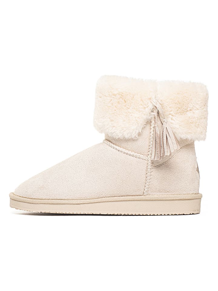 ISLAND BOOT Botki zimowe "Cinnamon" w kolorze kremowym rozmiar: 39