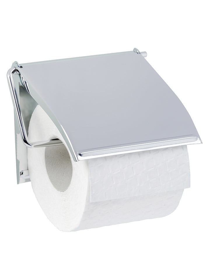 Wenko Uchwyt w kolorze srebrnym na papier toaletowy - 13,5 x 12 x 2,5 cm rozmiar: onesize