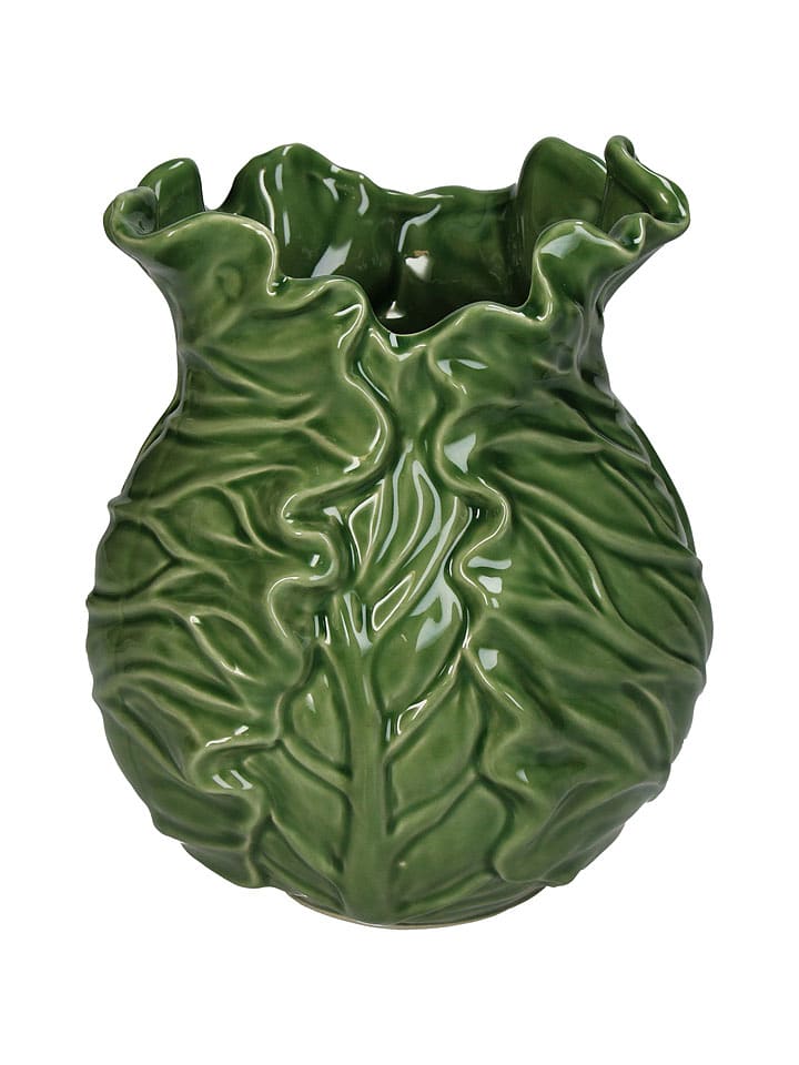 Kersten Wazon "Cabbage" w kolorze zielonym - 16,6 x 19,8 x 16,1 cm rozmiar: onesize
