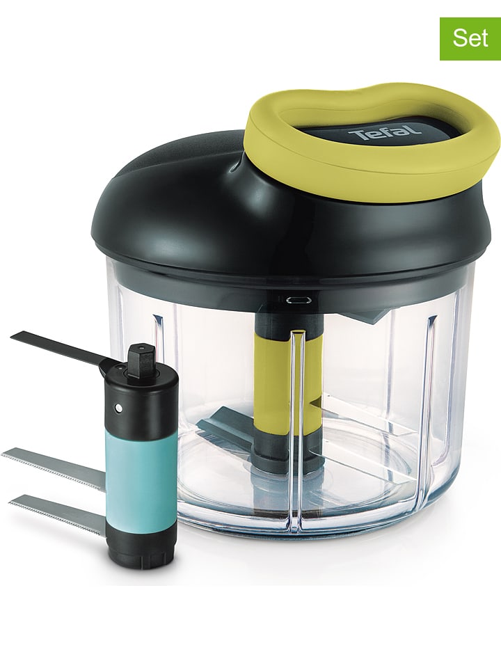 Tefal 3-częściowy zestaw "Ingenio" w kolorze czarno-zielonym - 900 ml rozmiar: onesize