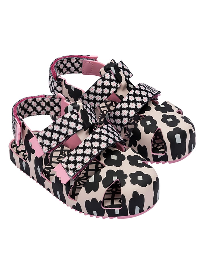 Melissa Półsandały w kolorze jasnoróżowo-czarnym rozmiar: 24