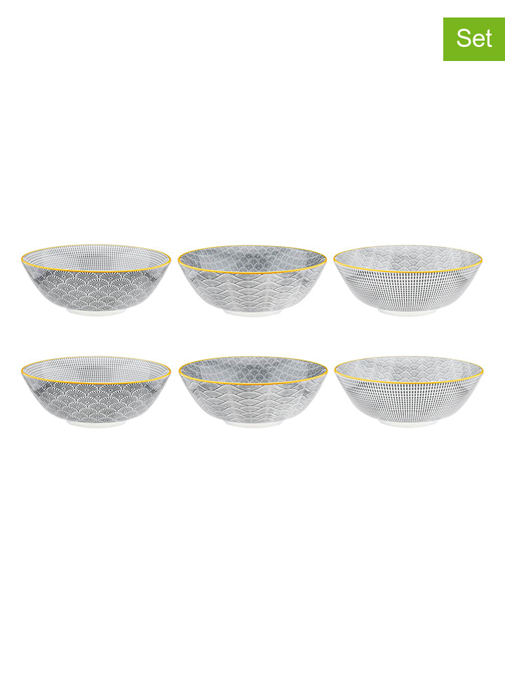 Björn Salaterki (6 szt.) "Eclipse" w kolorze szarym - Ø 21 cm rozmiar: onesize