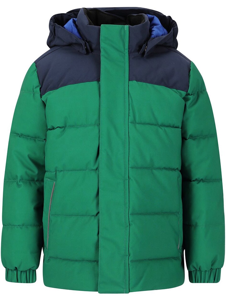 Zigzag Kurtka zimowa "Esra" w kolorze zielono-granatowym rozmiar: 116