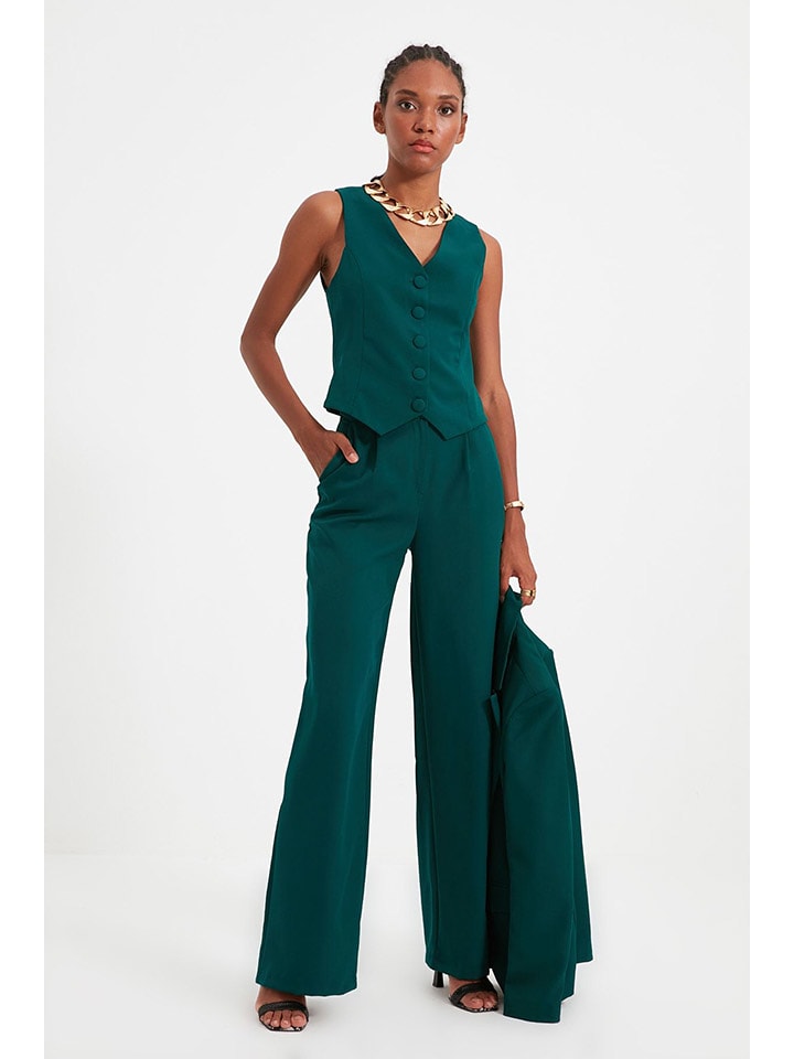 trendyol Spodnie w kolorze morskim rozmiar: 40