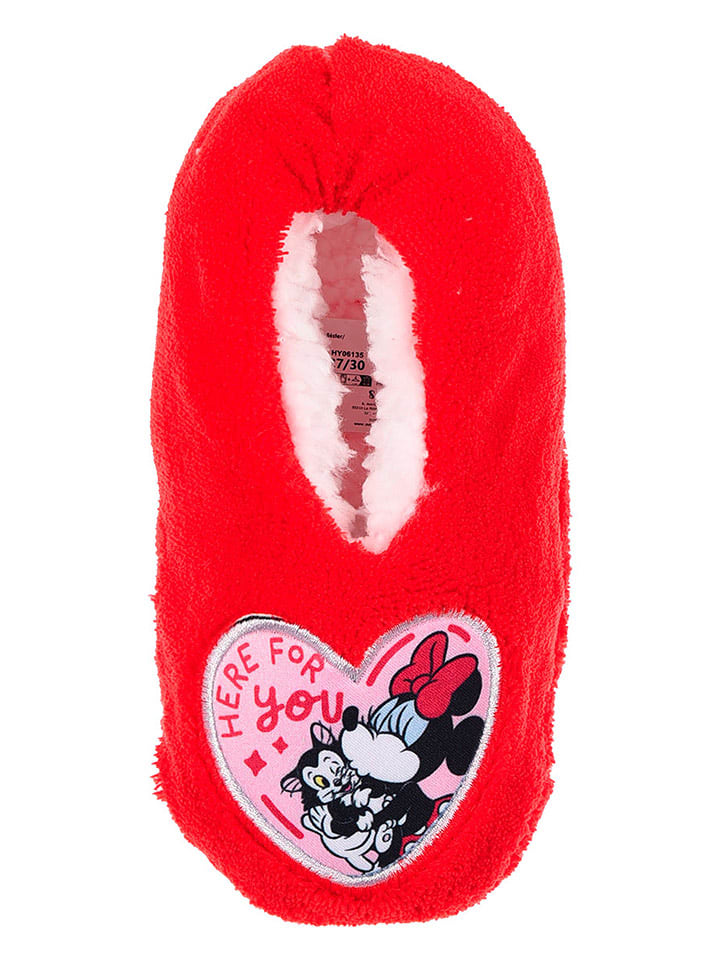 Disney Minnie Mouse Kapcie "Minnie" w kolorze czerwonym rozmiar: 31-34