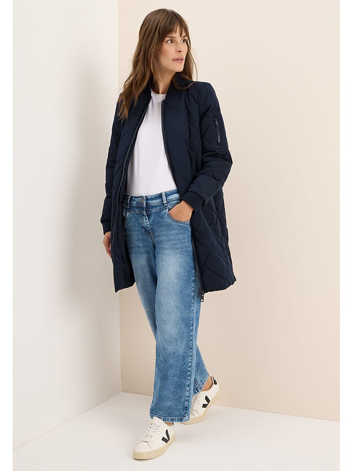 Cecil Płaszcz pikowany w kolorze granatowym rozmiar: S