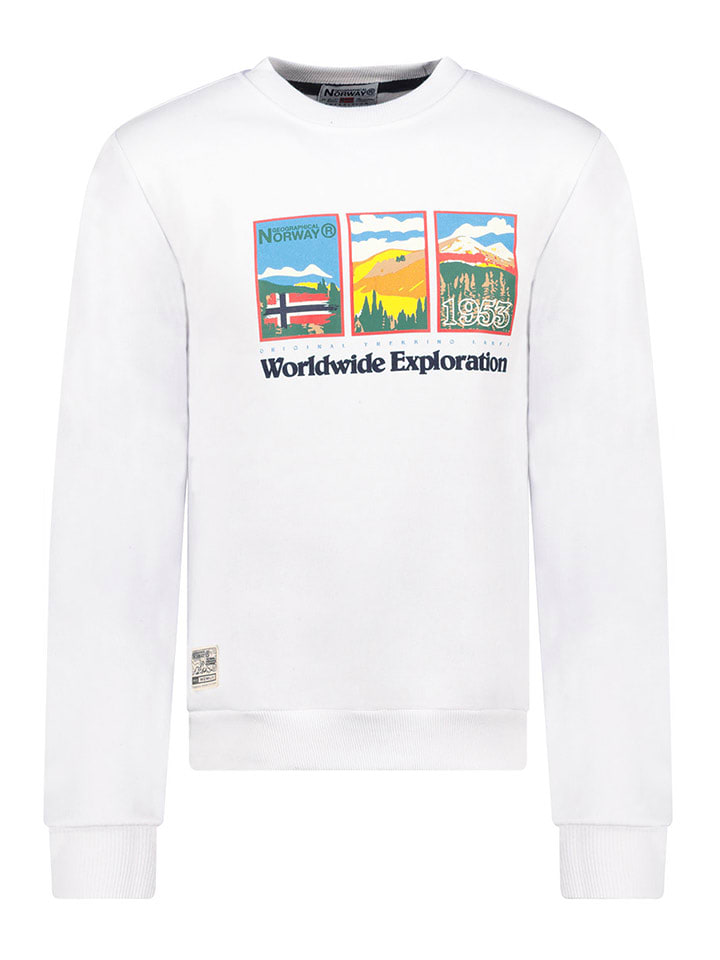 Geographical Norway Bluza "Giriver" w kolorze białym rozmiar: L