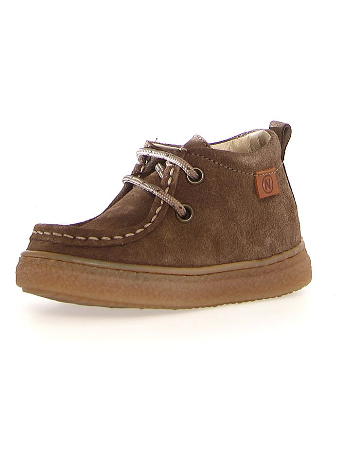 Naturino Skórzane trzewiki "Kasden" w kolorze ciemnobrązowym rozmiar: 27