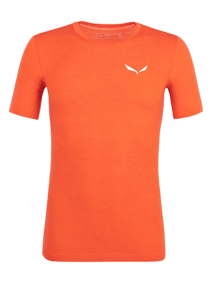 Salewa Koszulka funkcyjna "Zebru Fresh" w kolorze pomarańczowym rozmiar: M