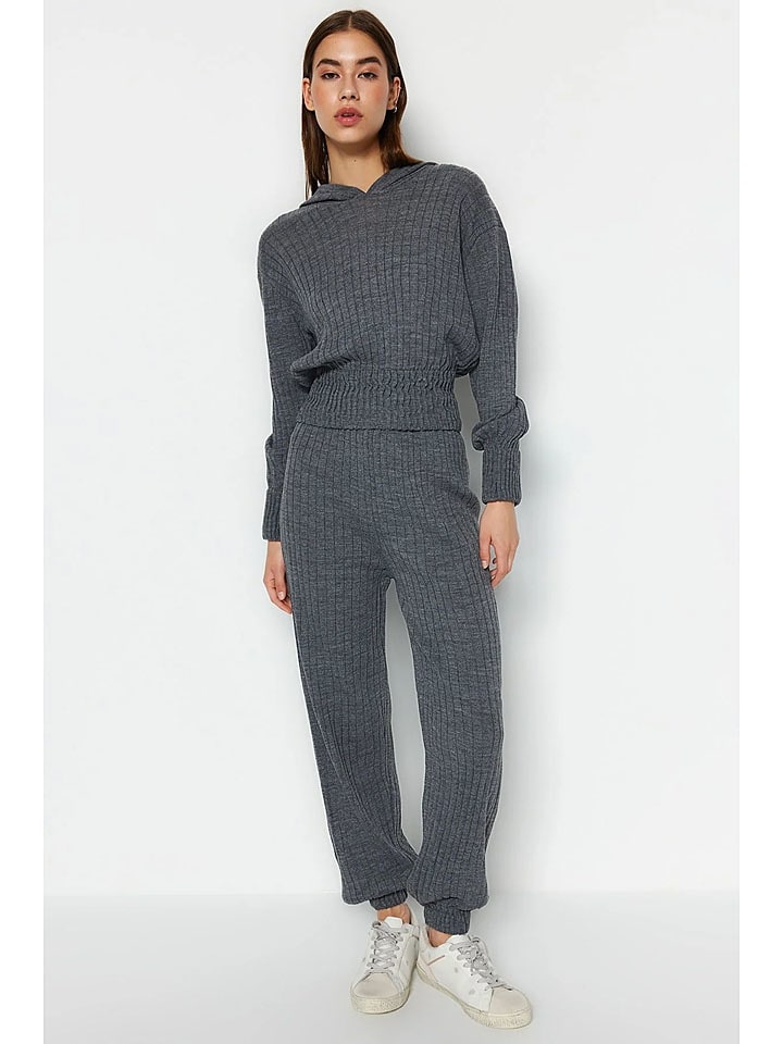 trendyol 2-częściowy zestaw w kolorze antracytowym rozmiar: S