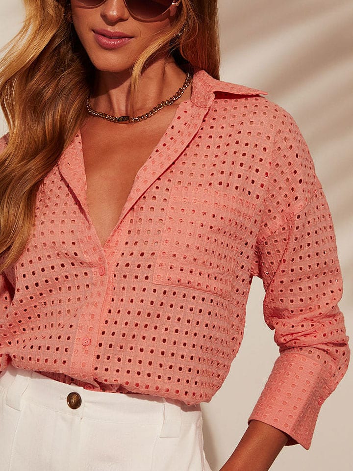 LA Angels Koszula w kolorze łososiowym rozmiar: S