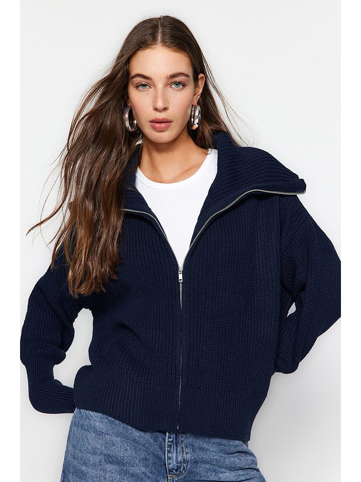trendyol Kardigan w kolorze granatowym rozmiar: L