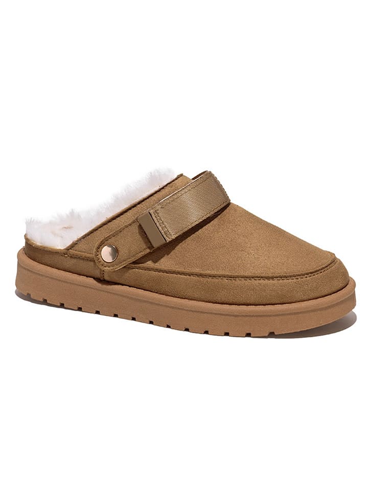 C'M Kapcie w kolorze jasnobrązowym rozmiar: 40