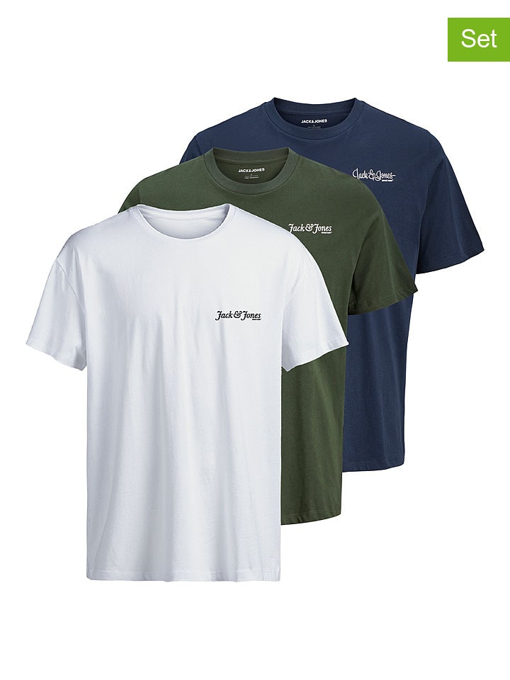 Jack & Jones Koszulki (3 szt.) w różnych kolorach rozmiar: M