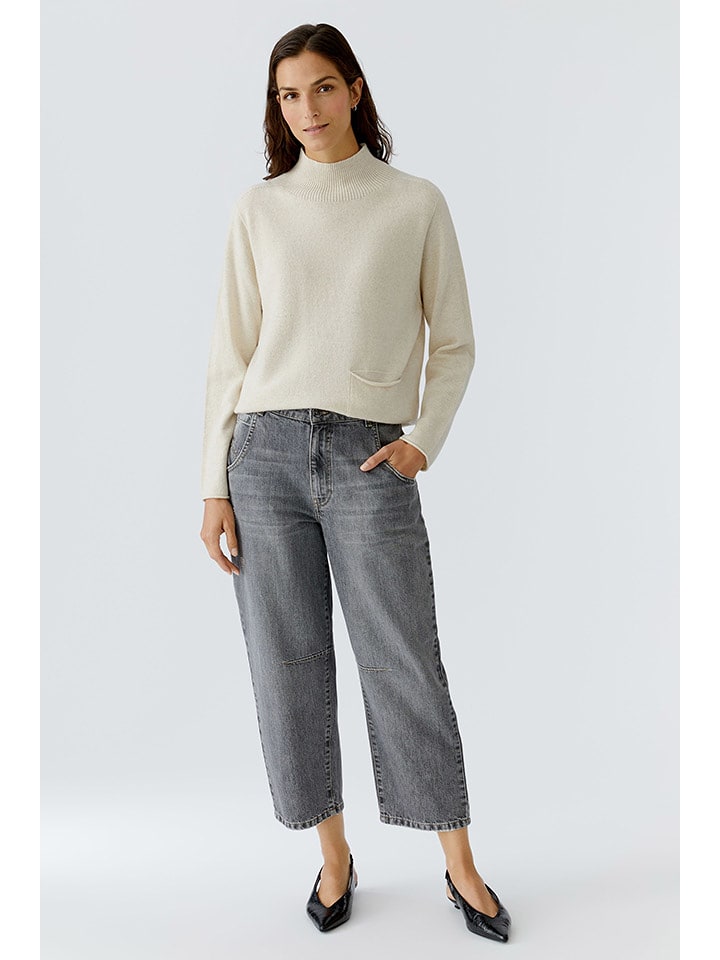 Oui Sweter w kolorze kremowym rozmiar: 38