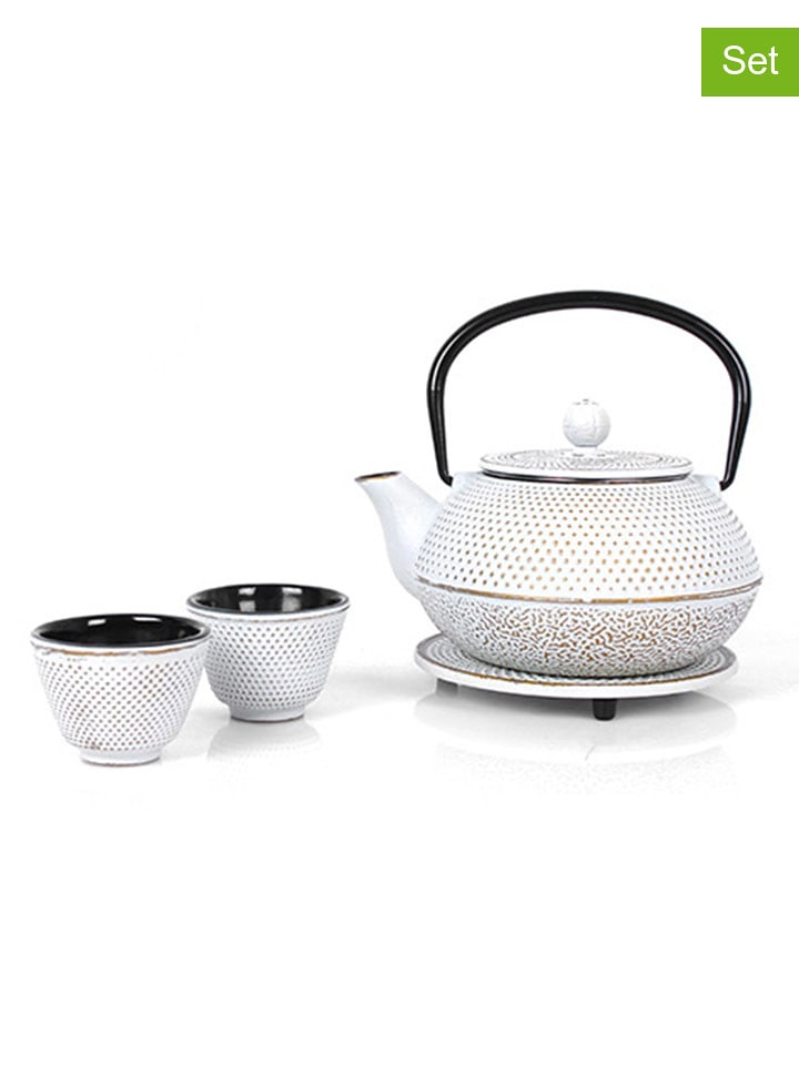 Echtwerk 4-częściowy zestaw w kolorze kremowym do herbaty - 800 ml rozmiar: onesize