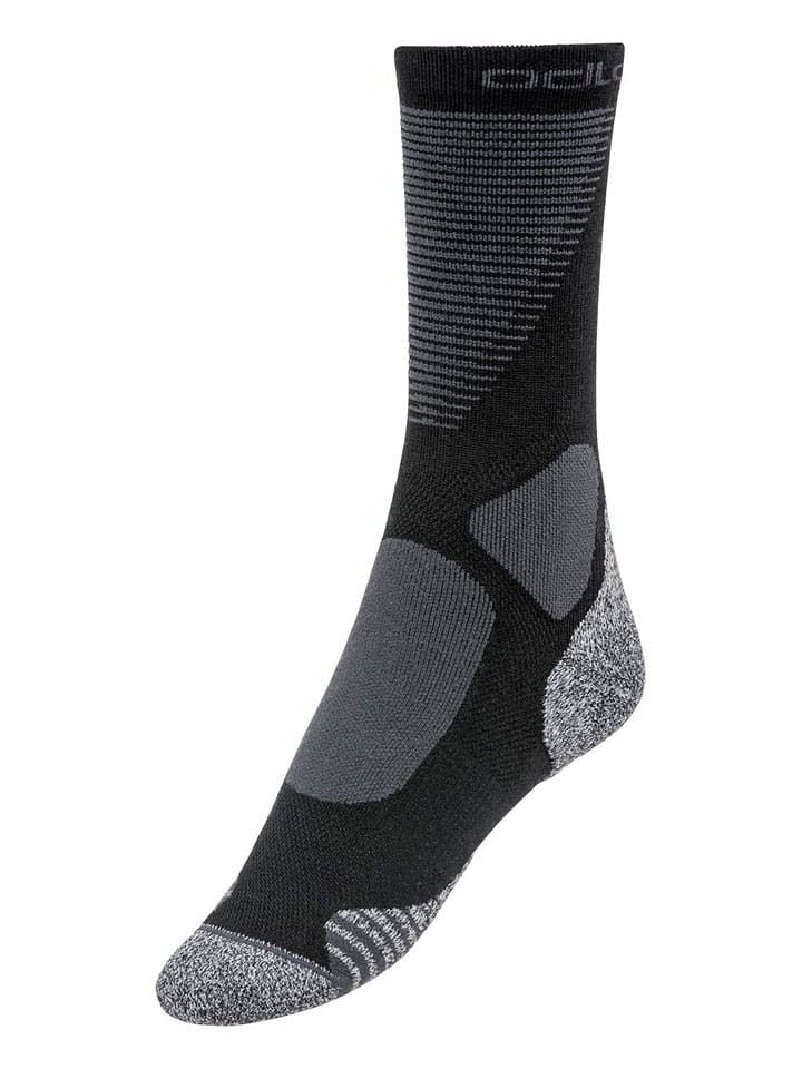 Odlo Skarpety funkcyjne "Active Warm" w kolorze czarno-antracytowym rozmiar: 42-44