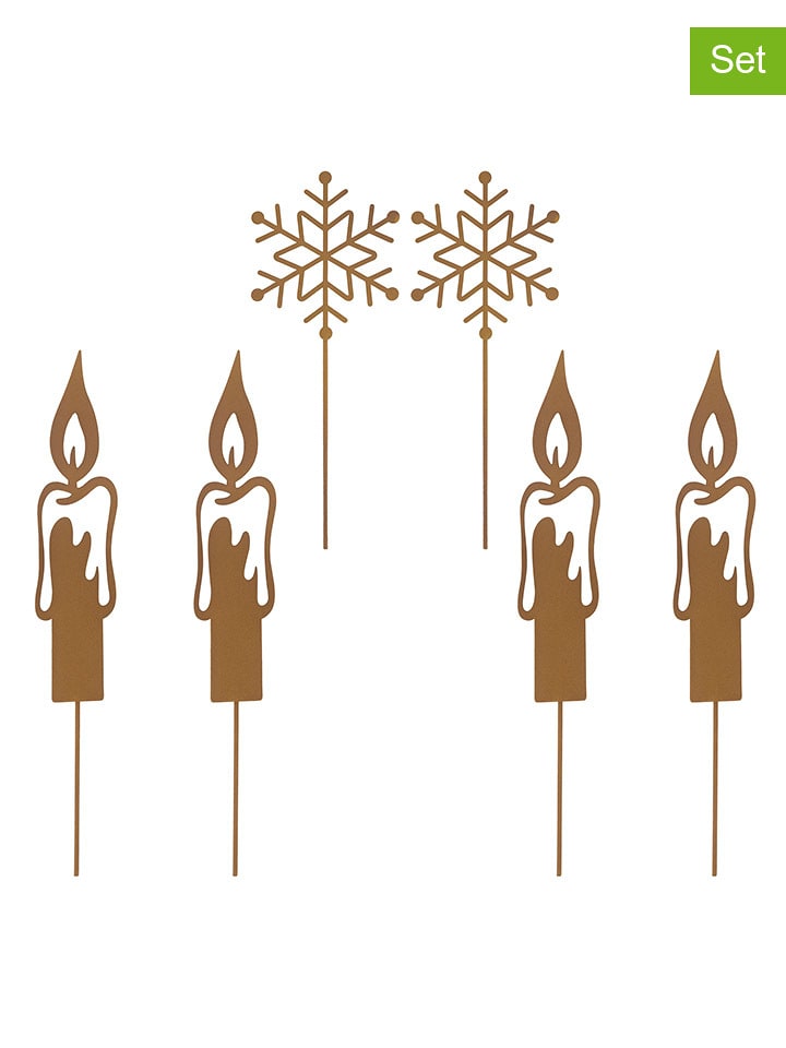 Hollybell Dekoracje (6 szt.) w kolorze złotym rozmiar: onesize