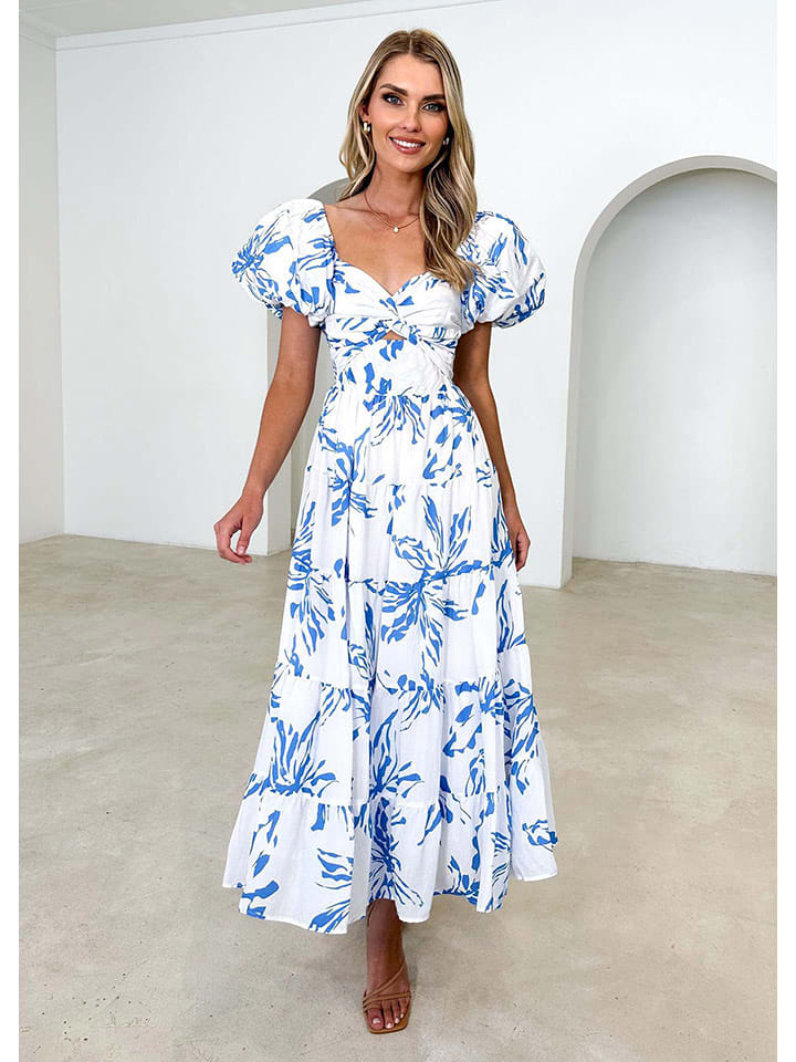 Tazga Sukienka w kolorze biało-niebieskim rozmiar: 38