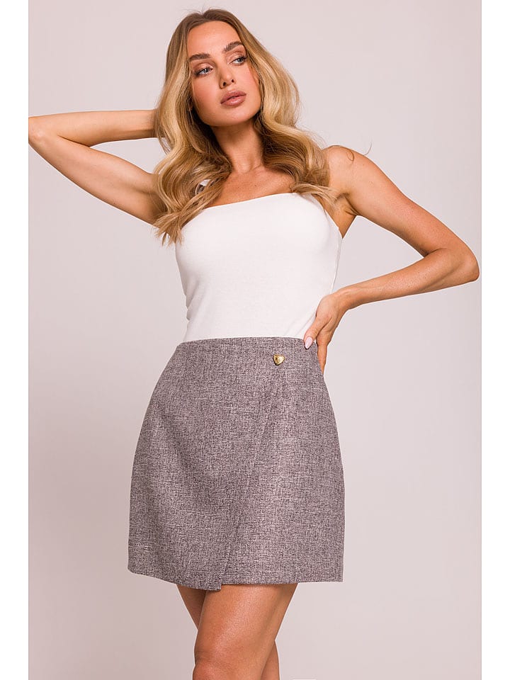 made of emotion Spódnica w kolorze antracytowym rozmiar: XL