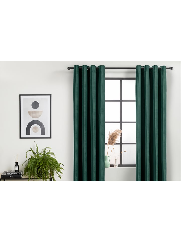 Lifa Living Zasłona w kolorze zielonym rozmiar: 150x250 cm