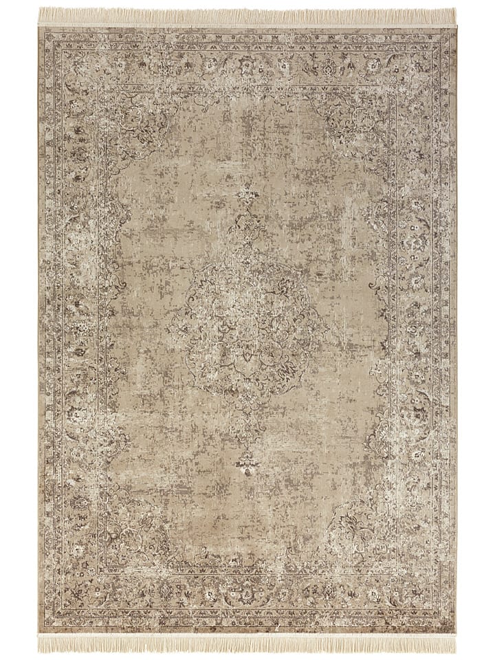 Hanse Home Dywan "Oriental Vintage Medaillon - Samt" w kolorze oliwkowym rozmiar: 95x140 cm