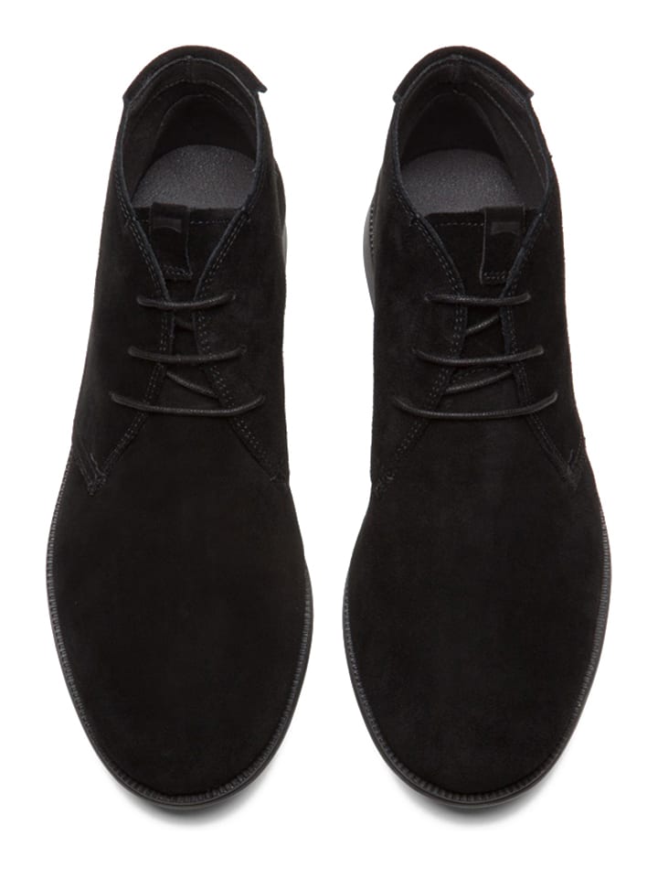 Camper Skórzane trzewiki "Afelpado" w kolorze czarnym rozmiar: 42