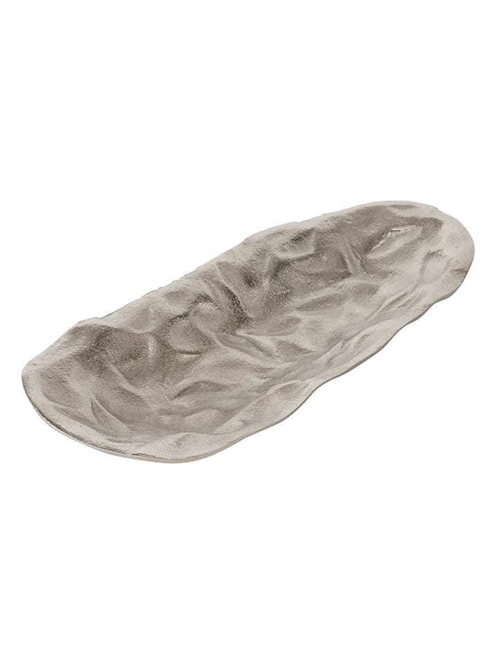 Boltze Miska dekoracyjna "Gorice" w kolorze srebrnym - wys. 40 cm rozmiar: onesize