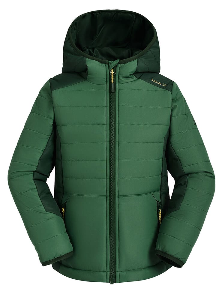 Kamik Całoroczna kurtka pikowana "Neel" w kolorze zielonym rozmiar: 152
