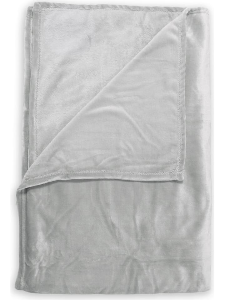 Zo!Home Pled "Cara" w kolorze jasnoszarym rozmiar: 140x200 cm