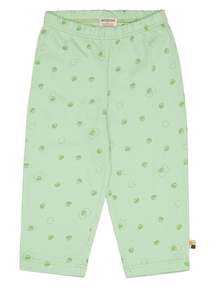 loud + proud Spodnie w kolorze zielonym rozmiar: 110/116