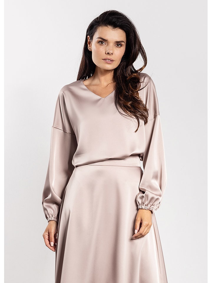 Awama Bluzka w kolorze beżowym rozmiar: M