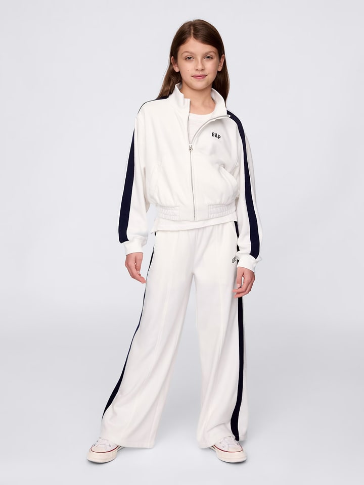 GAP Spodnie dresowe w kolorze biało-granatowym rozmiar: 116/122