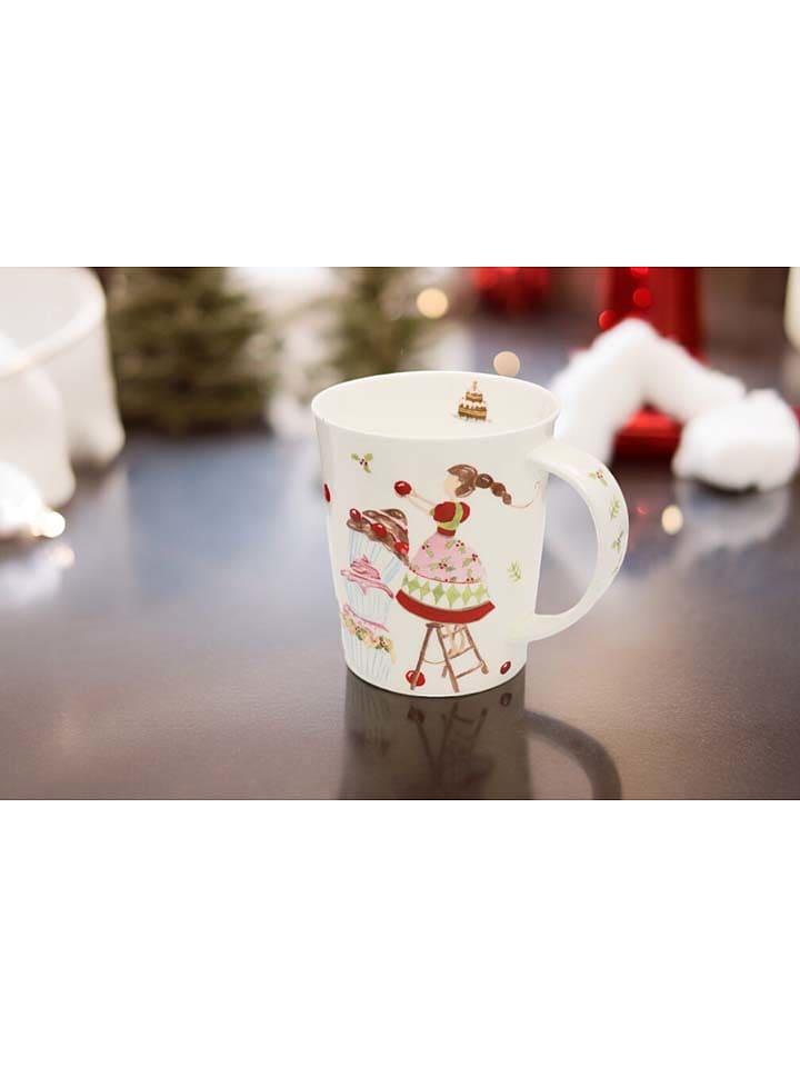 Eigenart Kubek "Seet Christmas" w kolorze biało-czerwonym do herbaty - 500 ml rozmiar: onesize