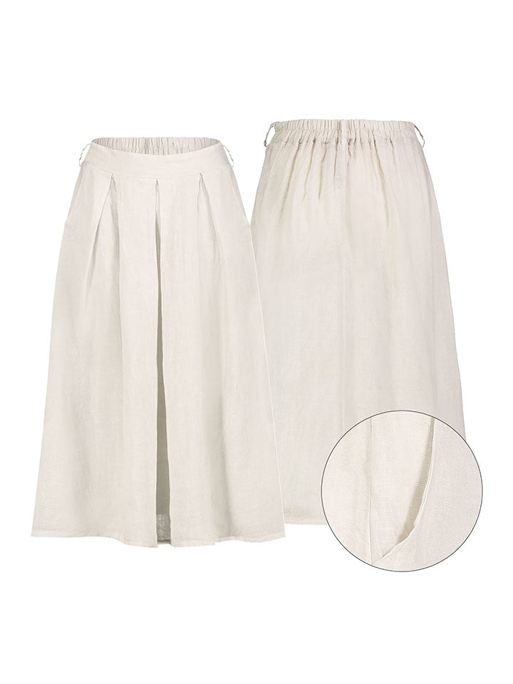 Eight2Nine Spódnica w kolorze beżowym rozmiar: L/XL