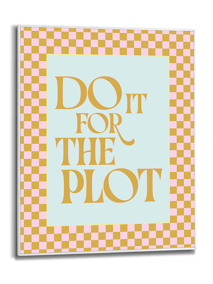 Orangewallz Druk artystyczny "Do it For the Plot" w ramce rozmiar: 40x50 cm