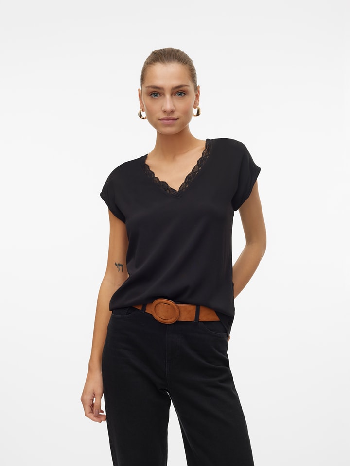 Vero Moda Koszulka w kolorze czarnym rozmiar: XS