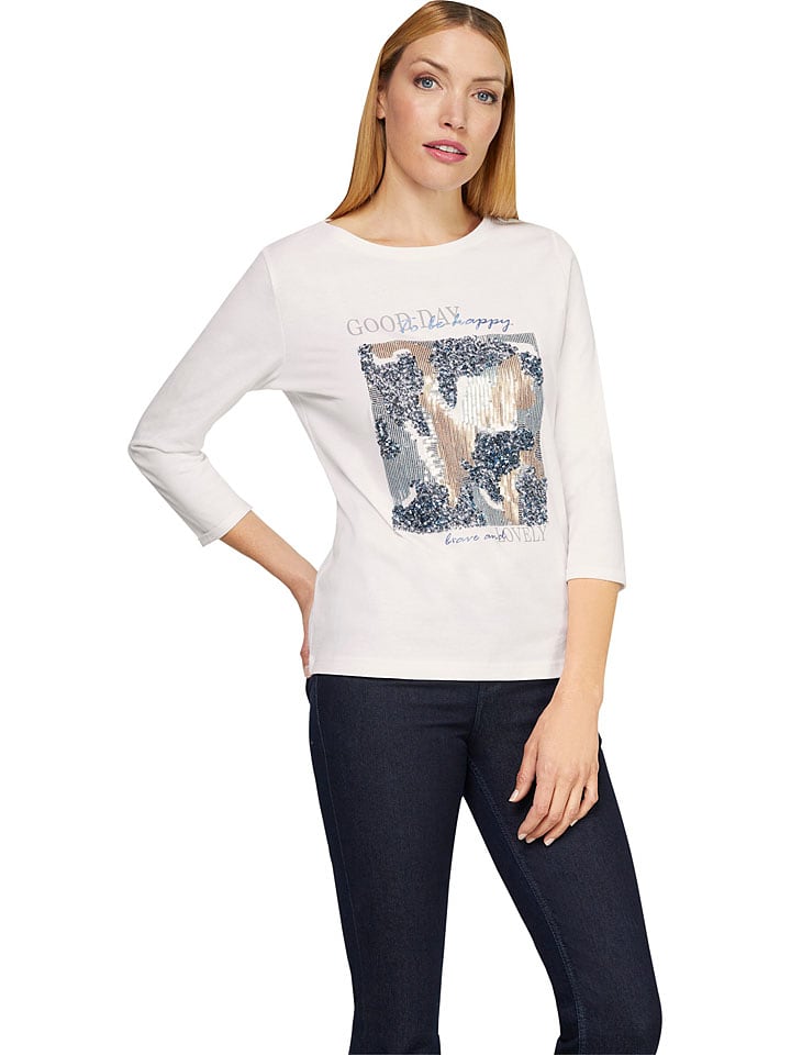 Heine Koszulka w kolorze kremowym rozmiar: 42