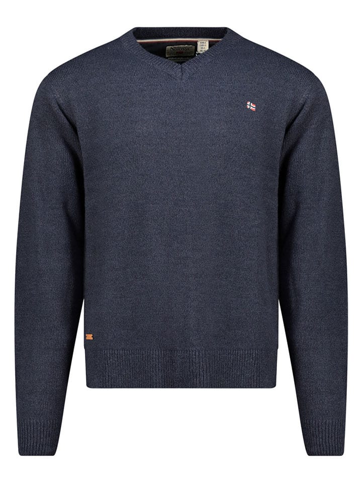 Geographical Norway Sweter "Froste" w kolorze granatowym rozmiar: 3XL