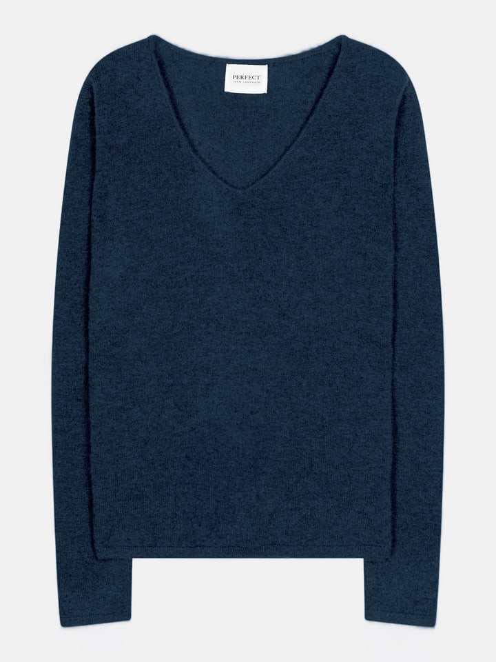 Perfect Cashmere Kaszmirowy sweter w kolorze niebieskim rozmiar: XXL