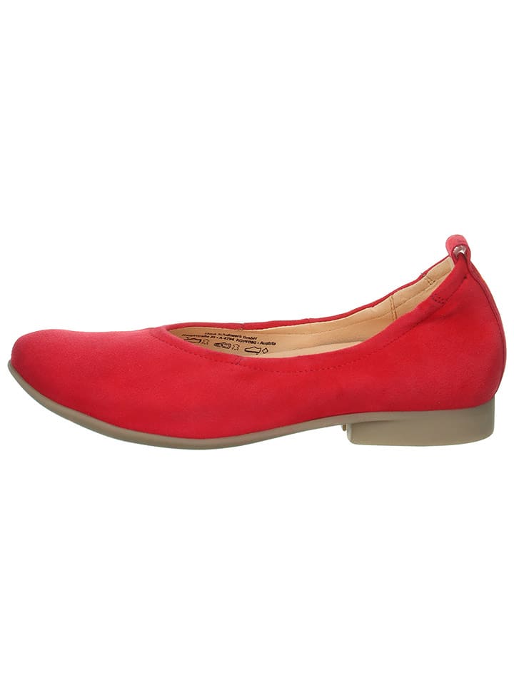 Think! Skórzane baleriny "Guad2" w kolorze czerwonym rozmiar: 39