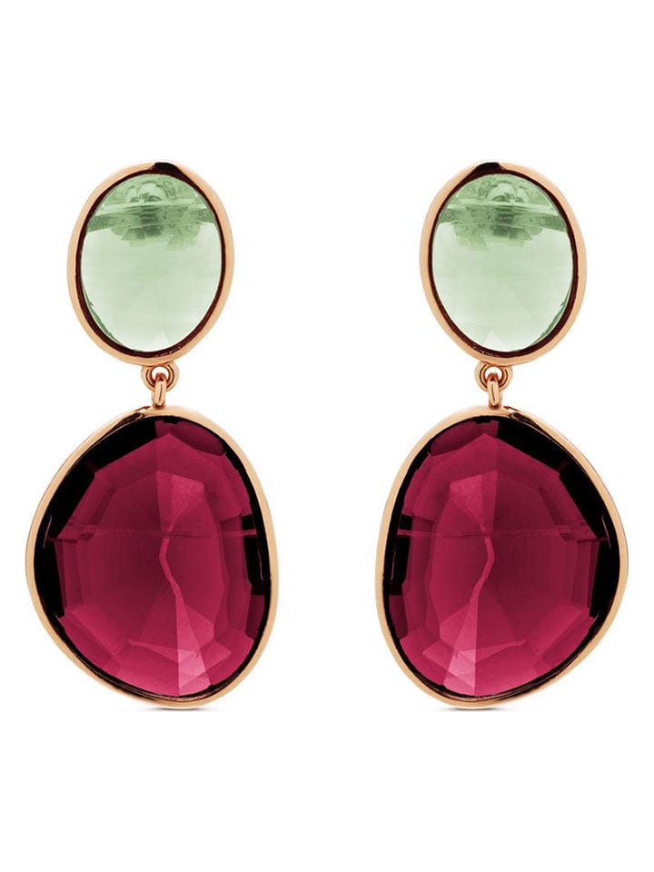 Luxenter Kolczyki-wkrętki z kwarcem rozmiar: onesize