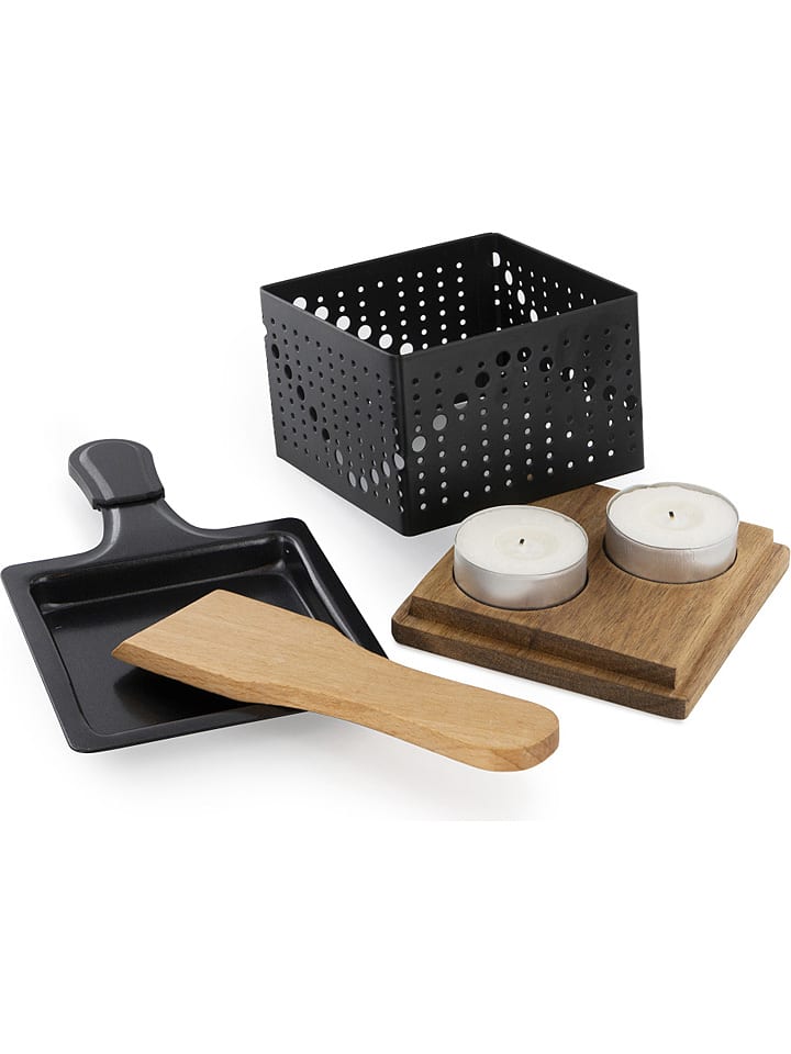 COOK CONCEPT Świecznik w kolorze czarnym do raclette - 35,5 x 24,5 x 32 cm rozmiar: onesize