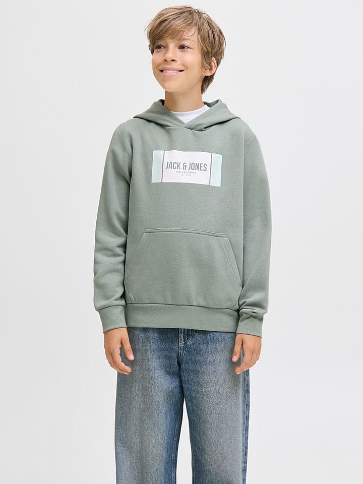 JACK & JONES Junior Bluza "Hayato" w kolorze turkusowym rozmiar: 140