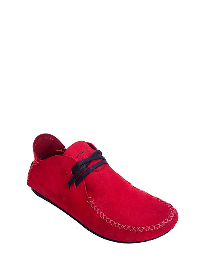 Comfortfusse Skórzane mokasyny w kolorze czerwonym rozmiar: 42