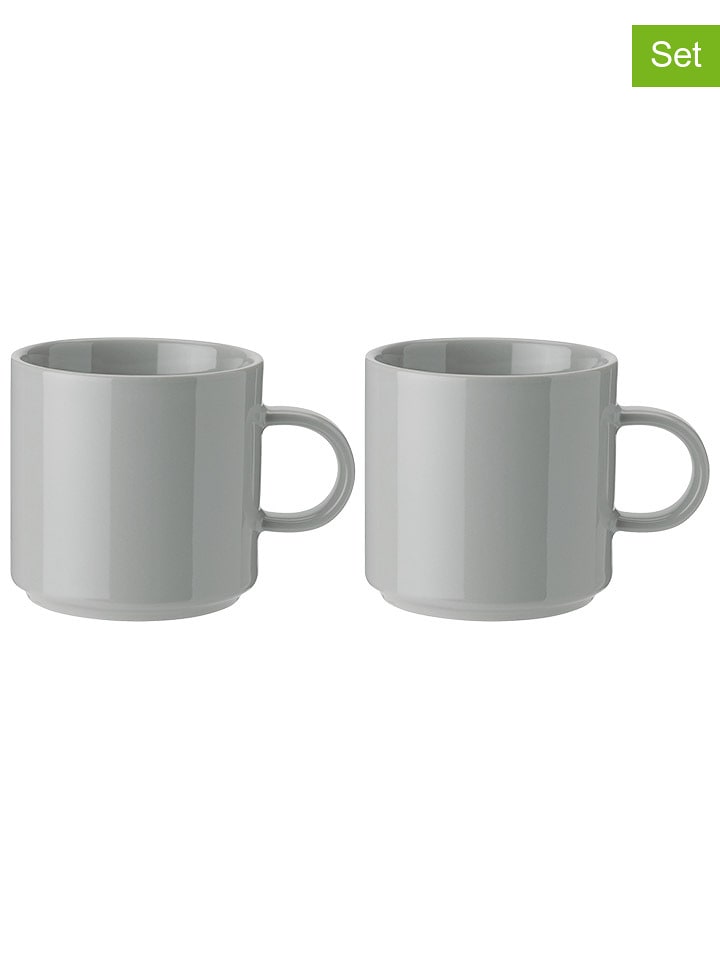 Stelton Kubki (2 szt.) w kolorze szarym - 200 ml rozmiar: onesize