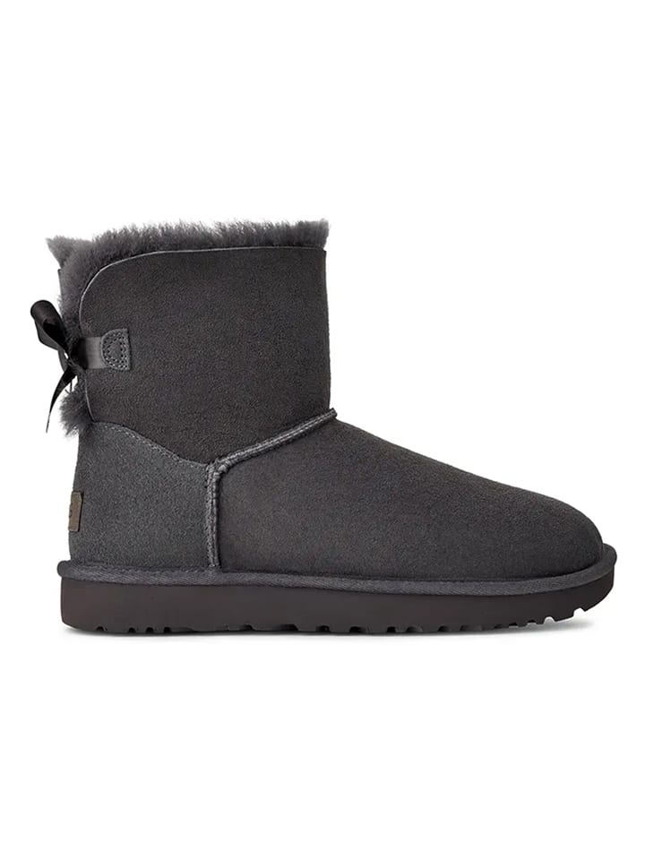 UGG Skórzane botki zimowe w kolorze antracytowym rozmiar: 36